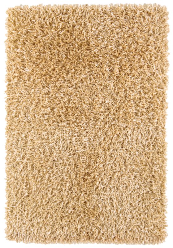 Shine Soft Rug Gold Effect (W) 120 x (L) 170cm