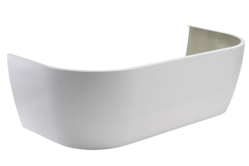 BandQ Select Curve Bath Panel White