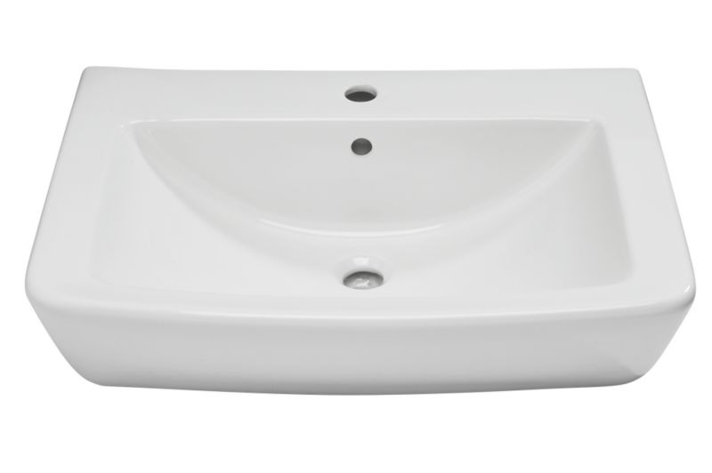 BandQ Select Uplift Wall Mounted Basin White (H)205 x (W)660 x (D)485mm