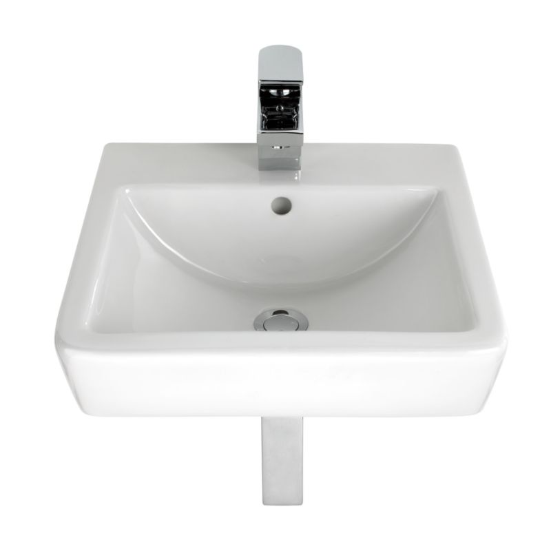 BandQ Select Uplift Cloakroom Basin White