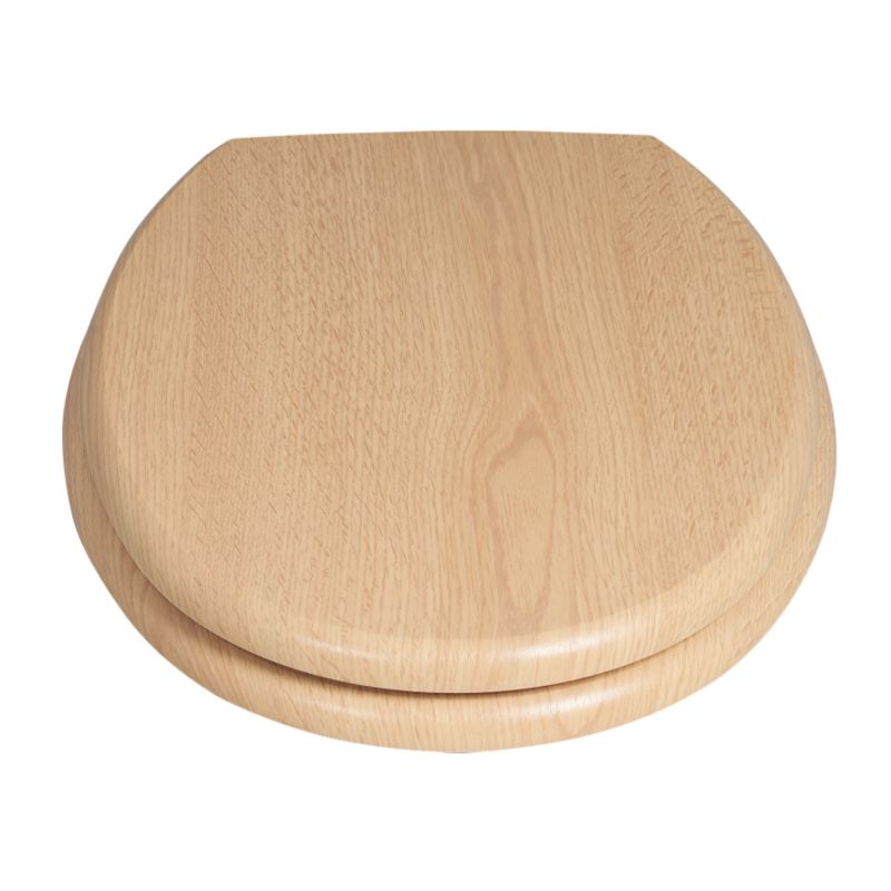 Toilet Seat Oak Effect