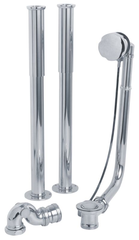 Exposed PopUp Waste and Pipe Shrouds QSCL4092 Chrome Effect