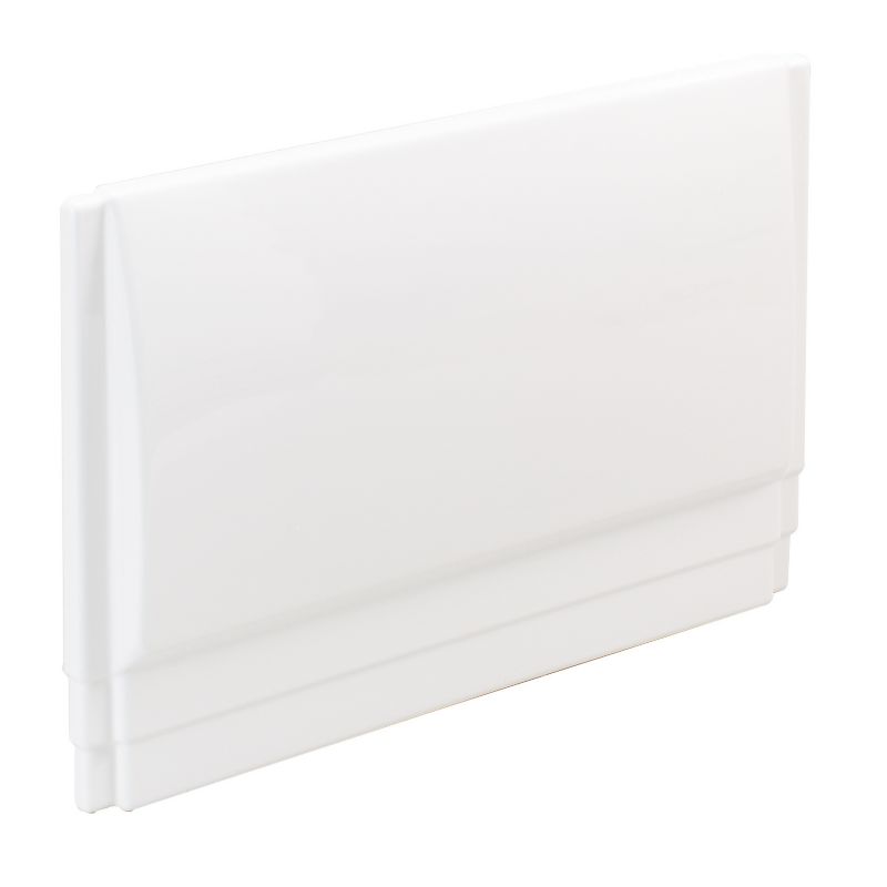 BandQ Mono Straight Bath End Panel White