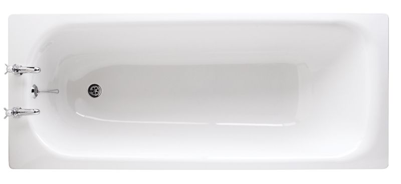 BandQ Universal Steel Bath White