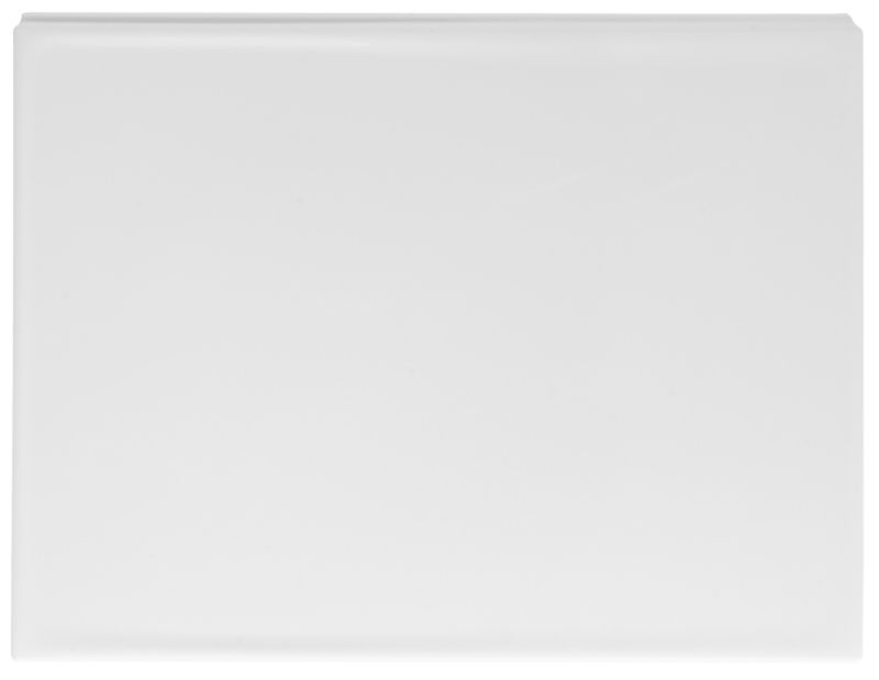 BandQ Curved Petite Acrylic Shower Bath End Panel White