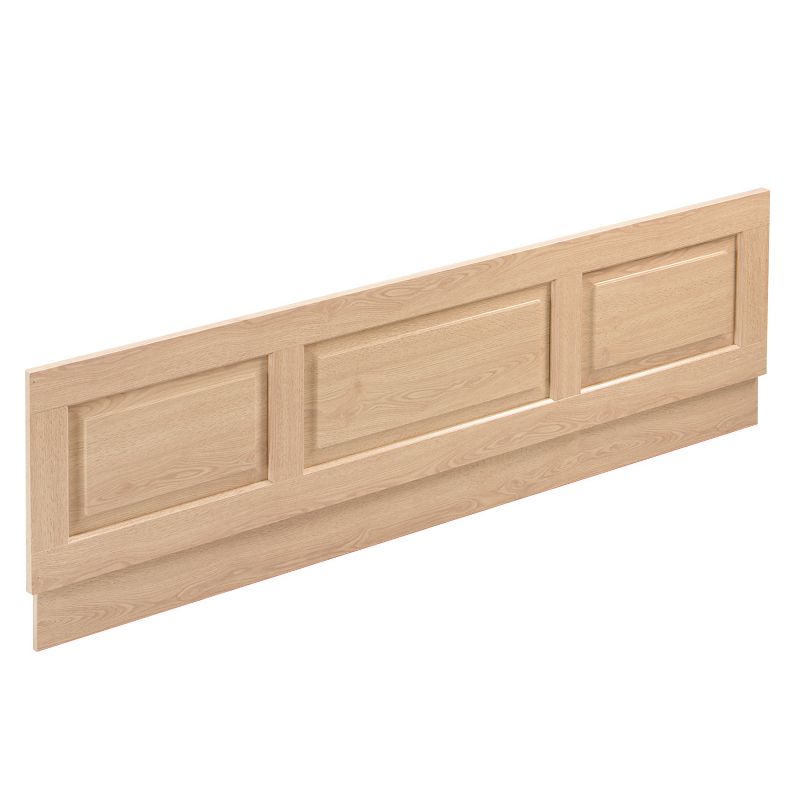 BandQ Gloucester Straight Bath Front Panel Oak Effect