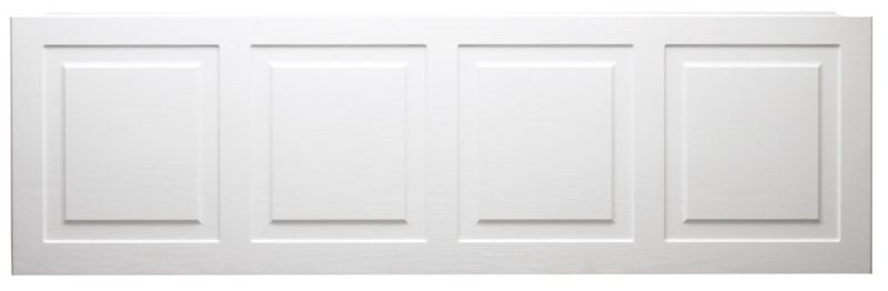 BandQ Romsey Straight Bath Front Panel White Ash Effect