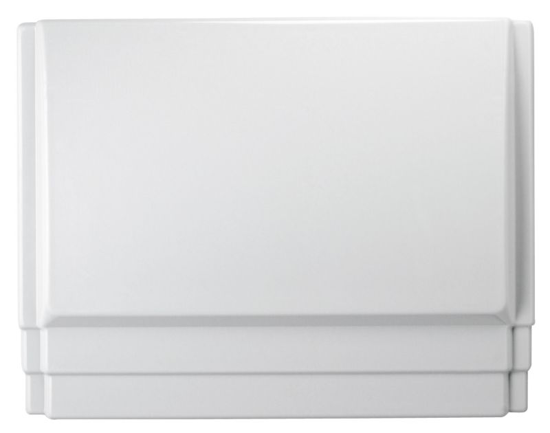 BandQ Aloha Bath End Panel White (W)800mm