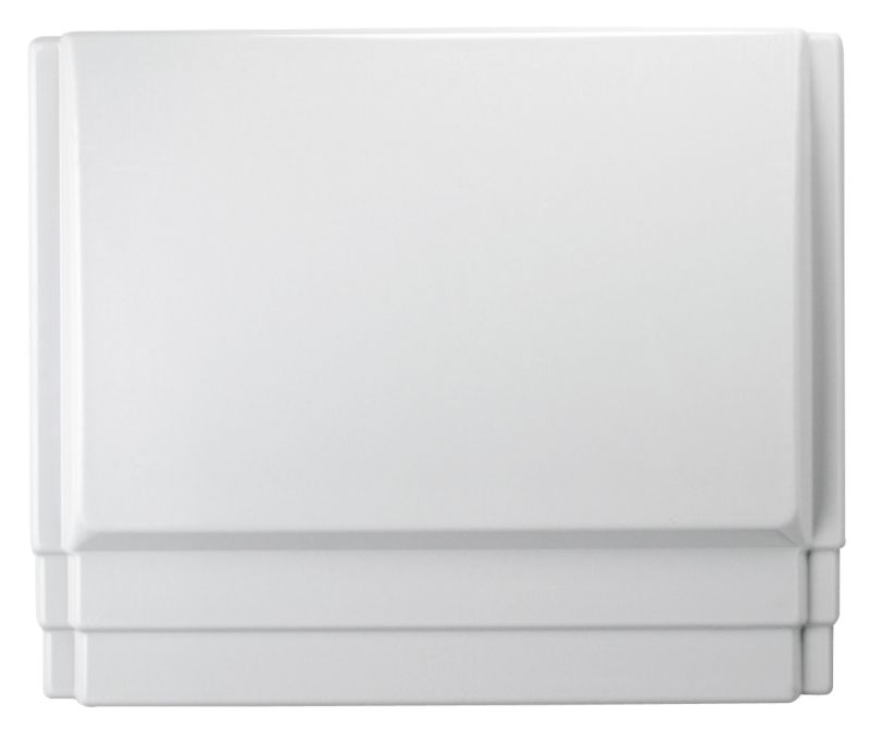 BandQ Aloha Bath End Panel White (W)750mm