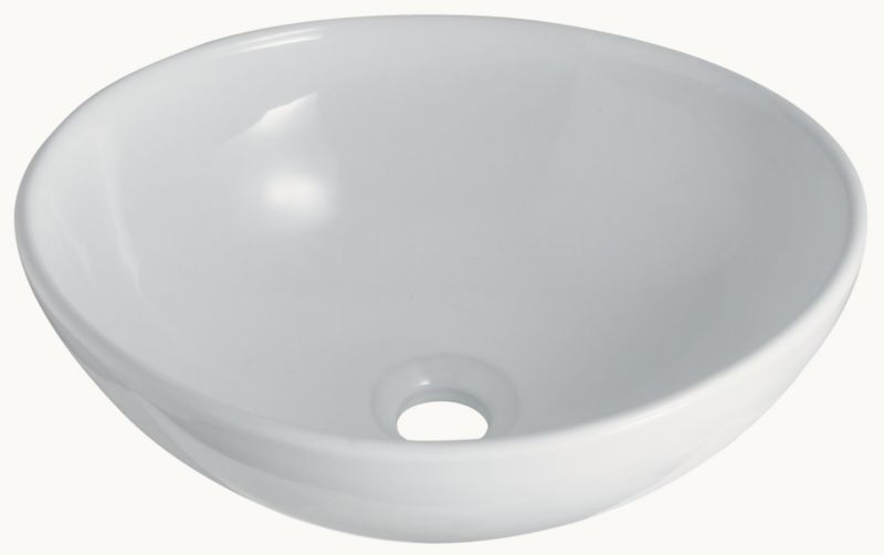 BandQ Oval Vessel Basin White