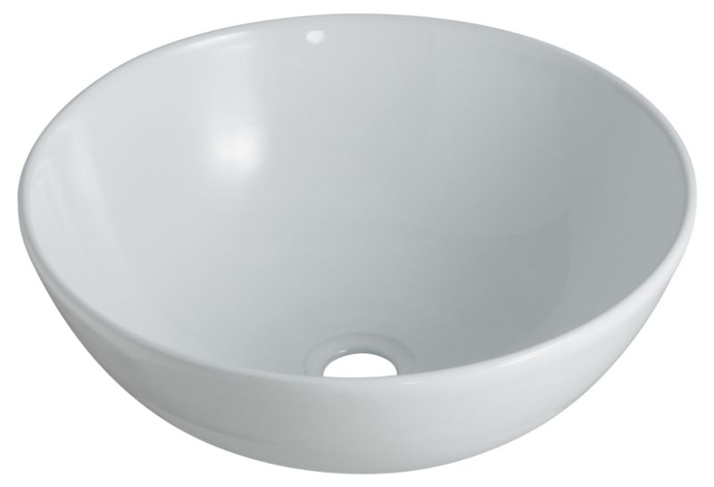 BandQ Round Vessel Basin White