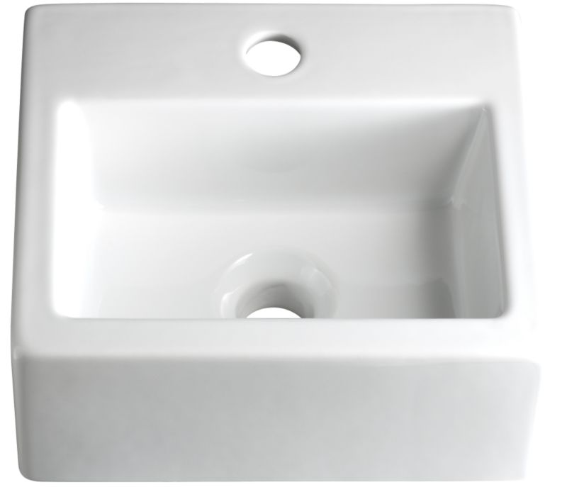 BandQ Boxi Compact Vanity Basin White