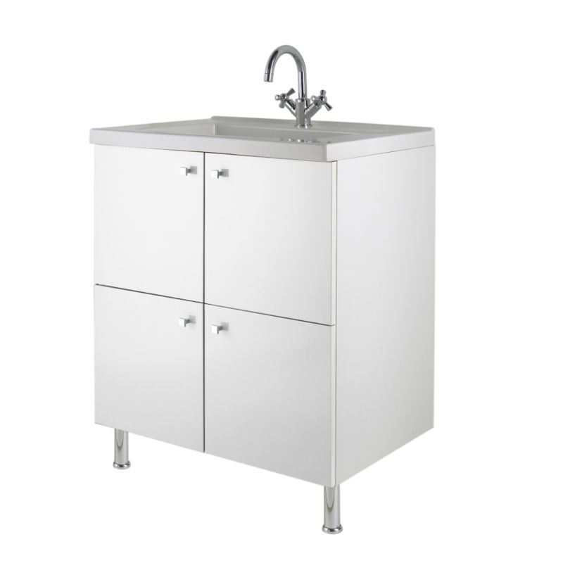 BandQ Concept 38 Vanity Unit and Basin White (H)810 x (W)760 x (L)530mm