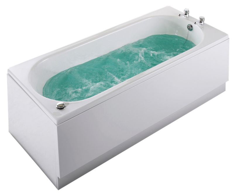 BandQ Luxury Whirlpool System Chrome Effect
