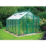 Save on this Model 9x14 - Premium Green Greenhouse - Green Aluminium Frame + Toughened Glass + Base