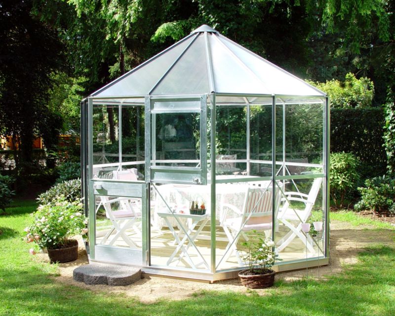 Eden Greenhouses Diamond Garden Room Natural Aluminium