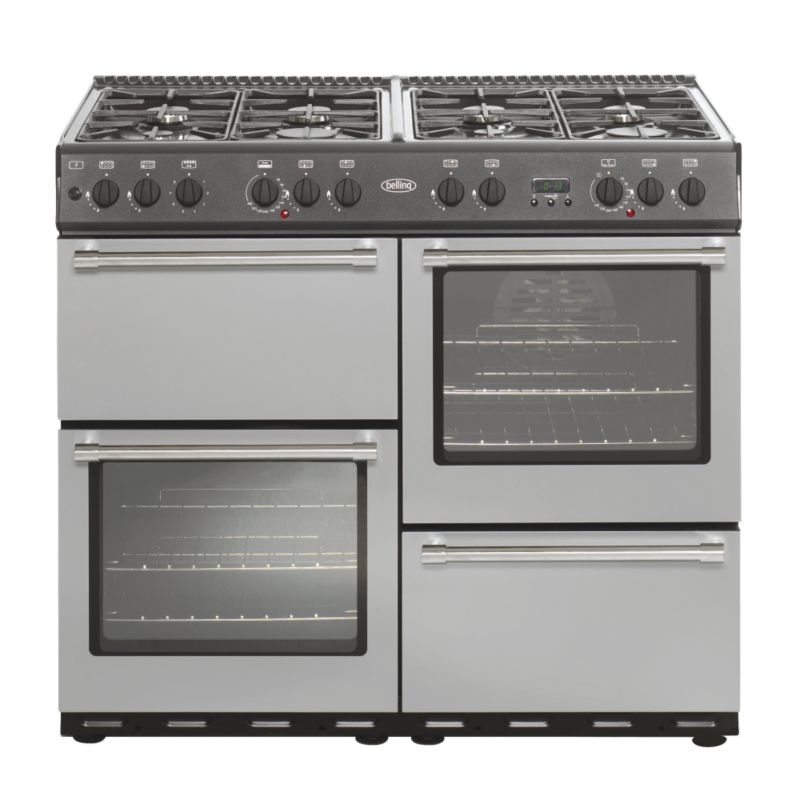Belling Gas Country Classic Range Cooker Stainless Steel 100cm 100G
