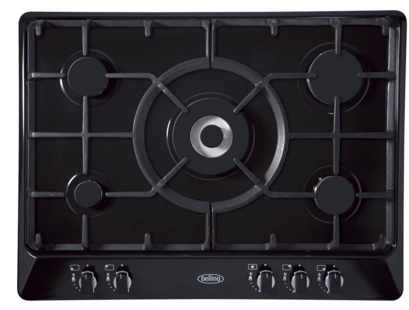 Belling 5 Burner Gas Hob Black GHU70GC