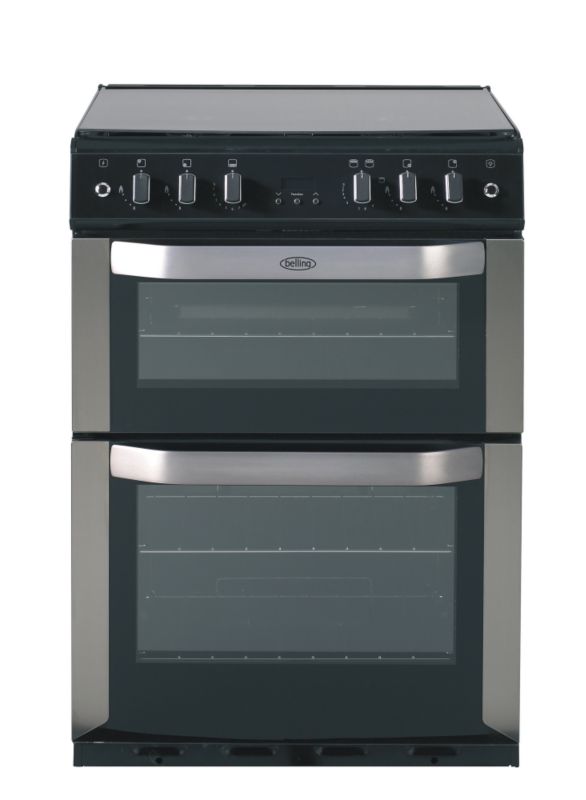 Belling Freestanding Gas Double Oven White 60cm FSG60DOP