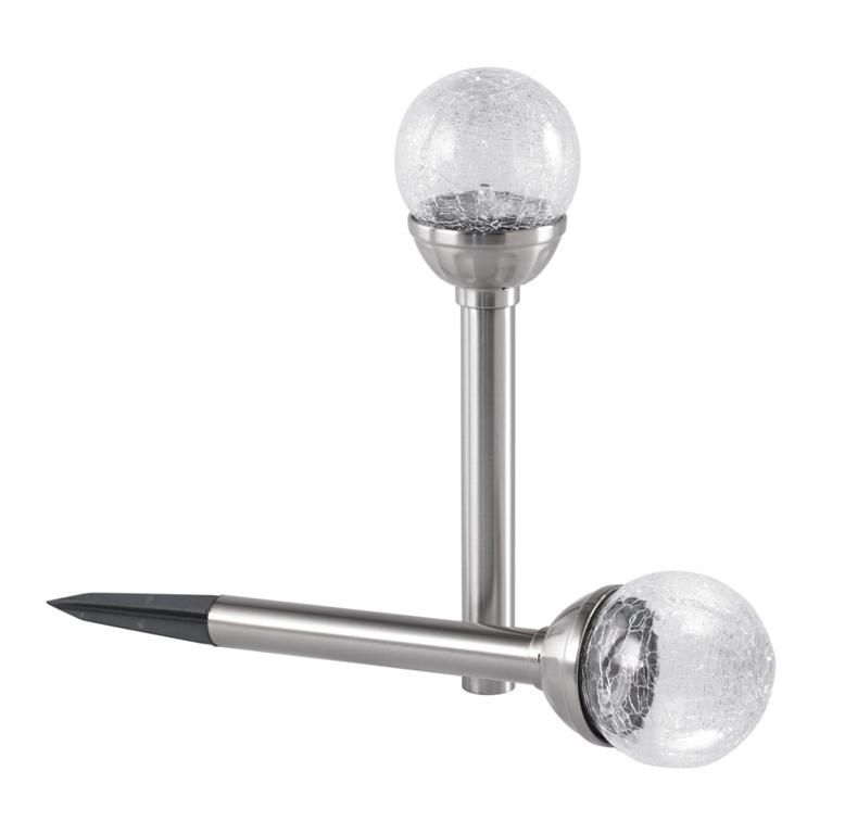 Selene 2 Pack Solar Colour Changing Crackle Ball Lights