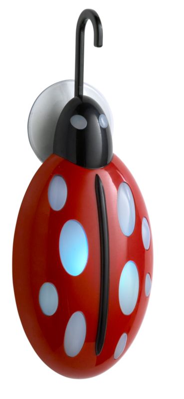 Sola Bug Solar Window Ladybug Light Red