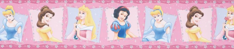 Disney Princess Border Multicoloured