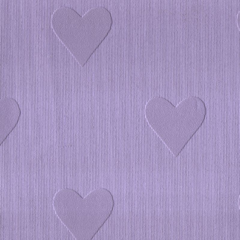 Hearts Wallcovering - Lilac