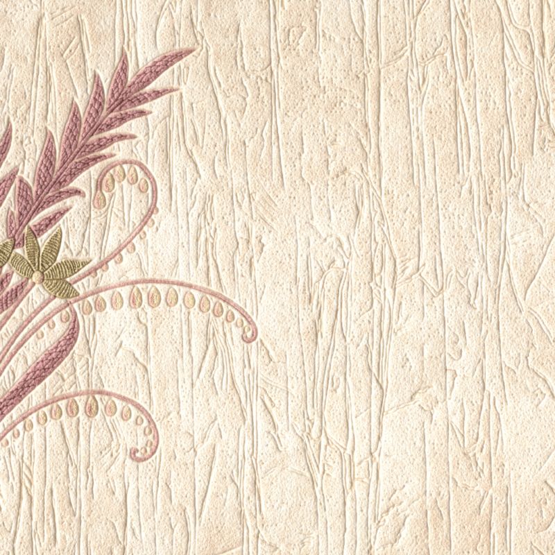 Crown Italienesque Motif Wallcovering - Plum