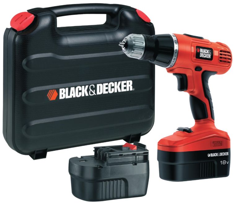 Black and Decker 18v Hammer Drill and 2 batteries