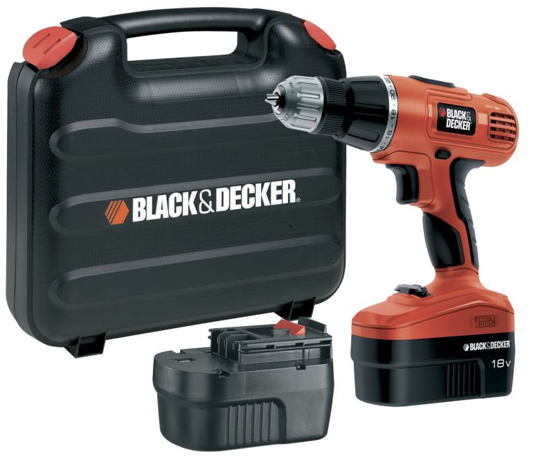 Black and Decker 18V Combi Drill 2 batteries