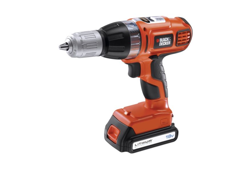 Black and Decker Autoselect 18V Lithium Hammer Drill