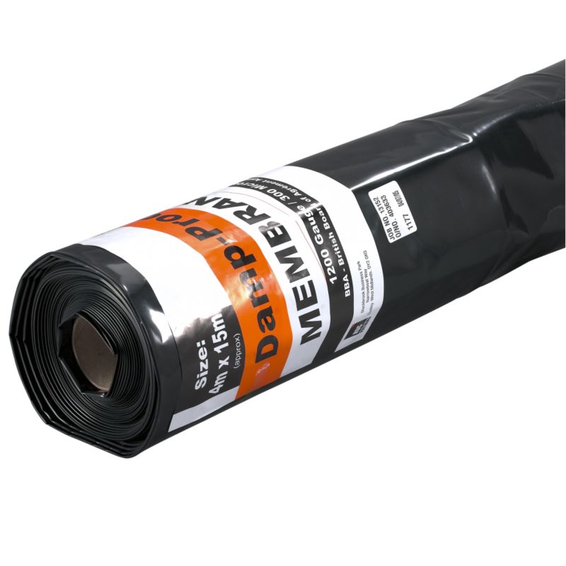 NDC Damp Proof Membrane Black 1200 Gauge 4m x 15m
