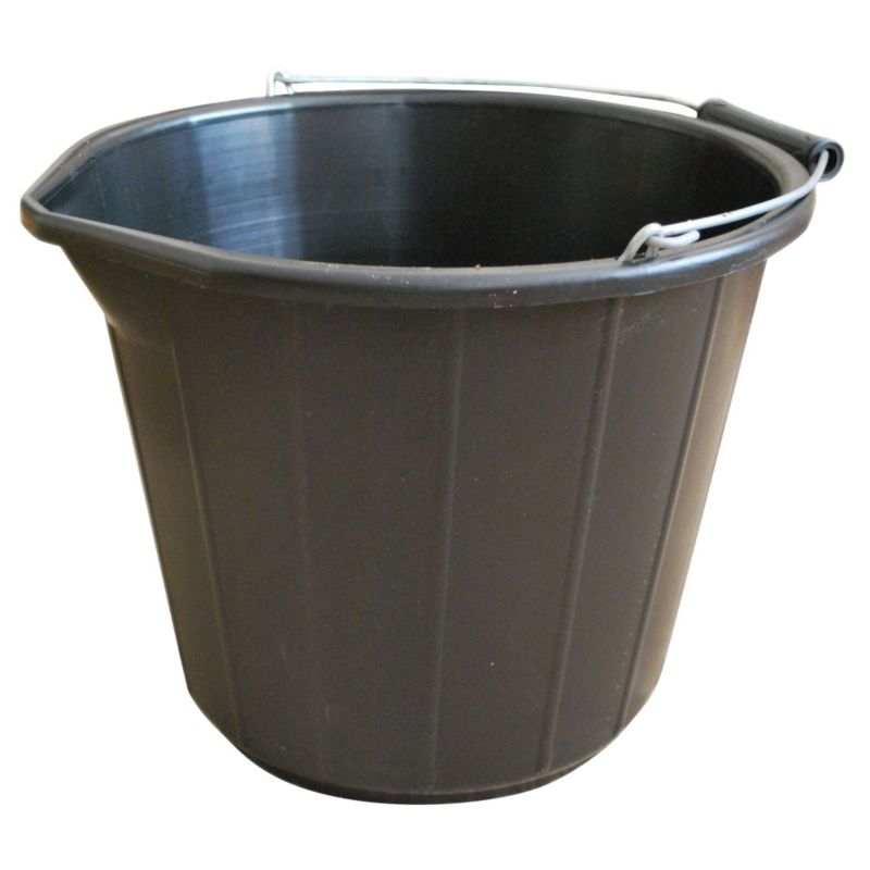 NCD Black Polythene Builder8217s Bucket 3 Gallons