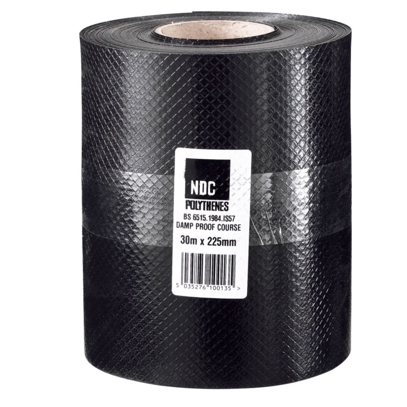 NDC Damp Proof Course Black 30m x 225mm