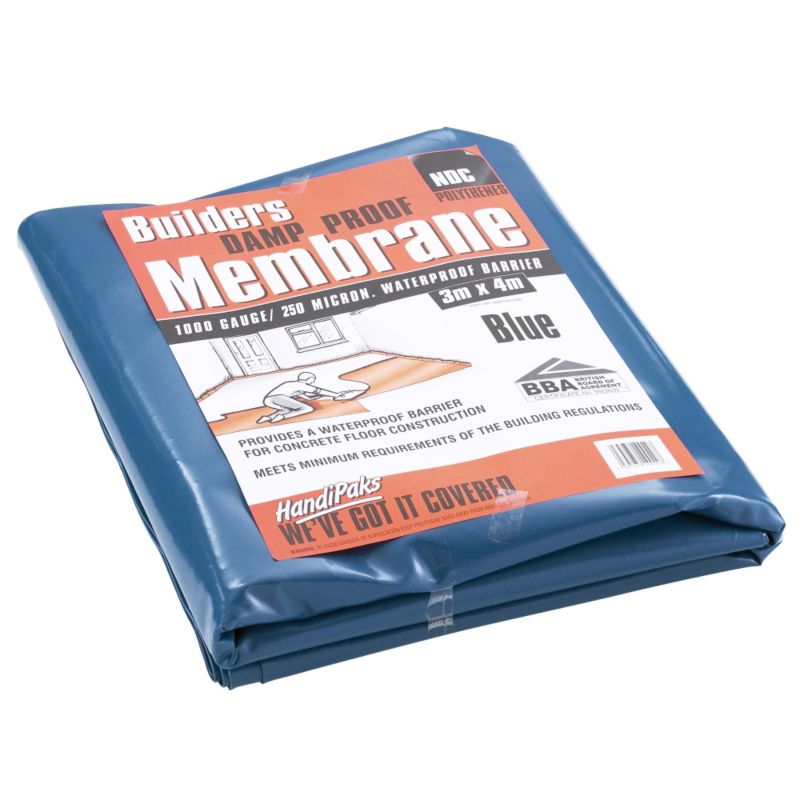 NDC Damp Proof Membrane Blue 1000 Gauge 3m x 4m