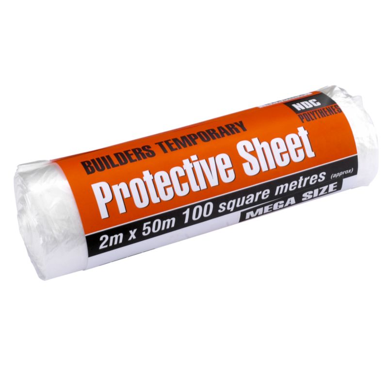 Alternative image for NDC Mega Dust Sheet Roll Clear 2m �  50m