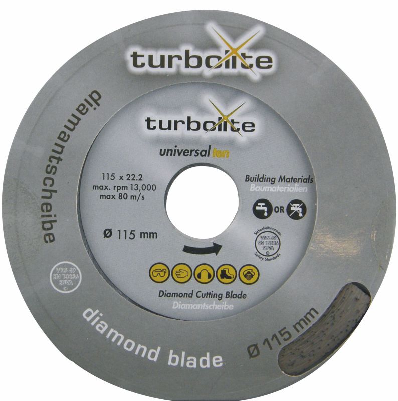 Turbolite Diamond Cutting Blade T102011522 Dia115 x Blade Thickness222mm