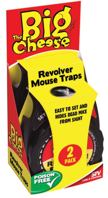 Big Cheese Revolver Mouse Trap Pack of 2