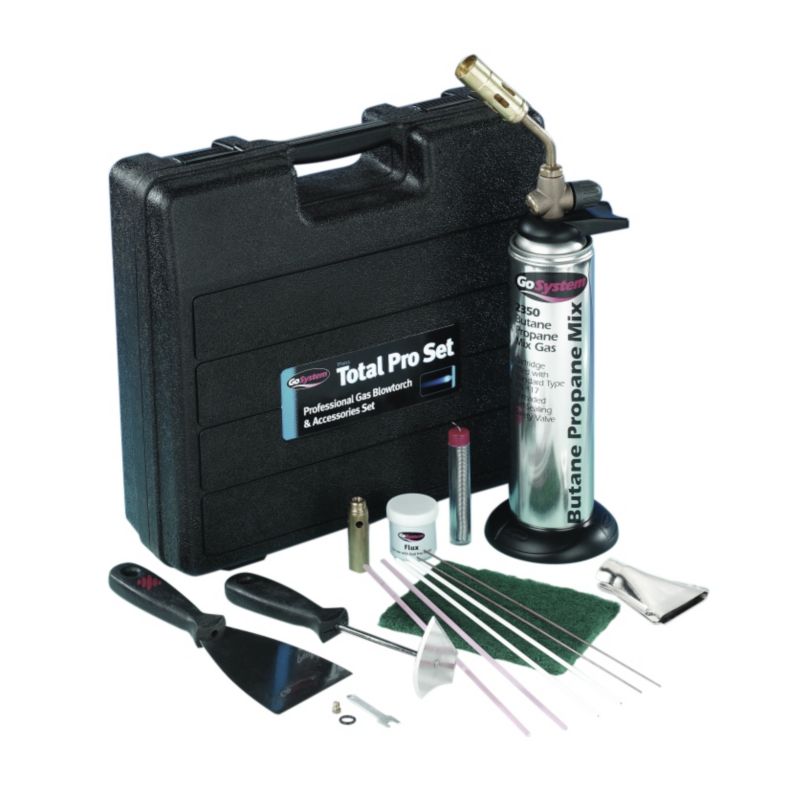 GoSystem Prof Gas Blow Torch & Accessories Set