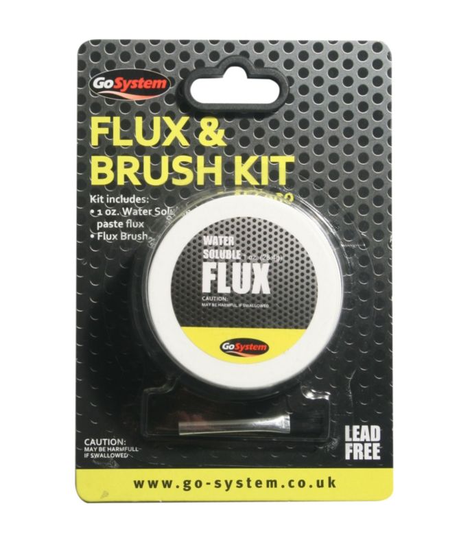 GoSystem Water Soluble Flux & Brush Kit