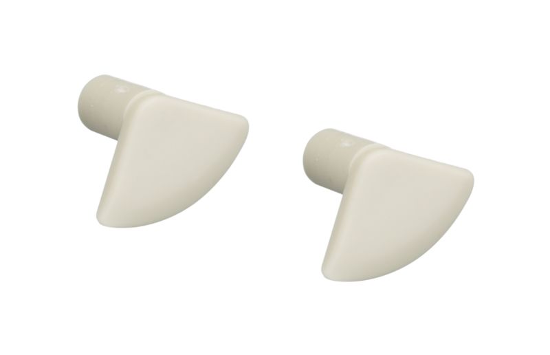 Homelux Bath Trim End Caps Soft Cream Pk 2