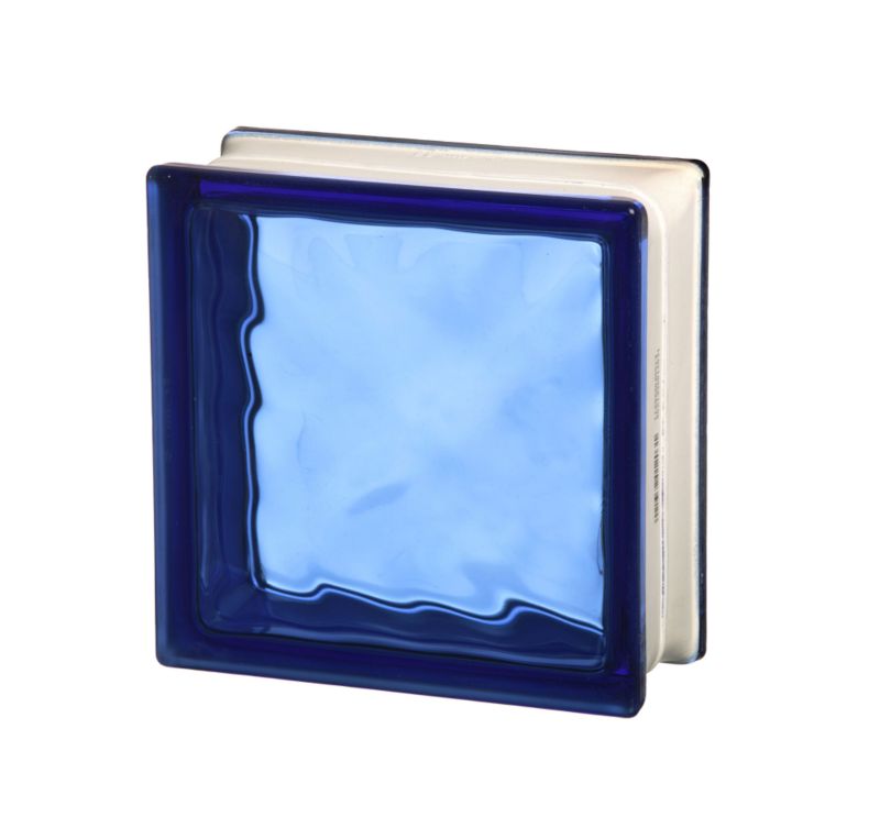 Shackerley Flemish Glass Blocks Dark Blue Pack of 10 (H)190 x (W)190mm