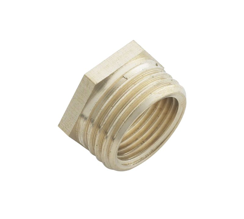 Brass Reduced Bush 1/2 Inch (male) X 3/8 Inch (female)