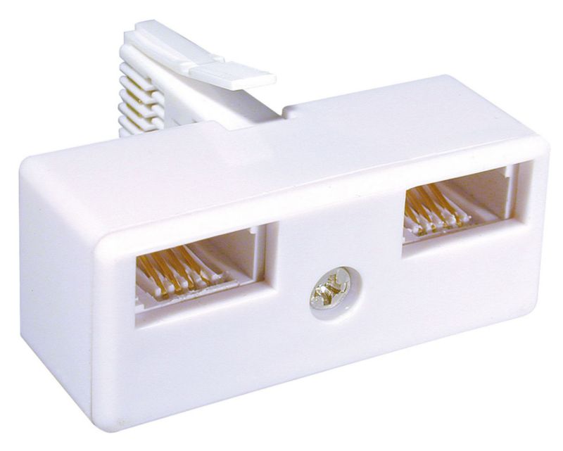 Philex Standard Double Telephone Adaptor