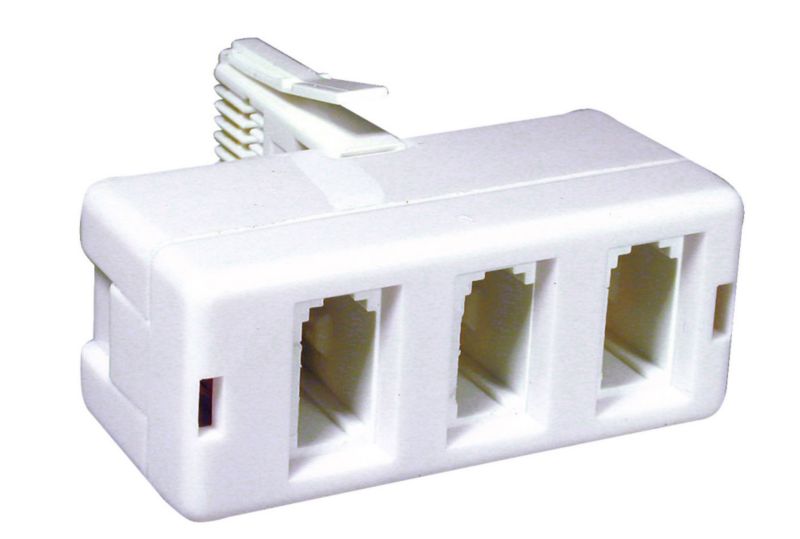 Philex Telephone Triple Adaptor