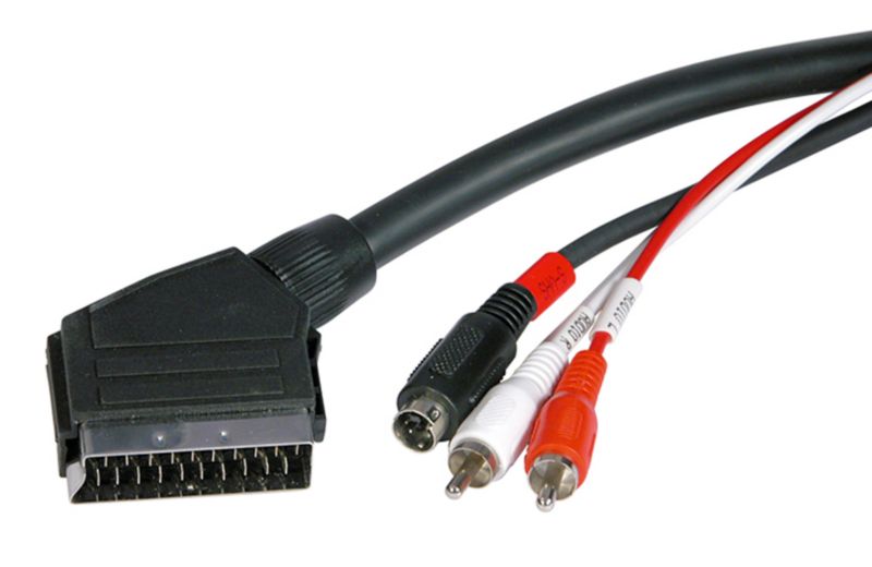 Philex Scart To 2 Phono And S-video