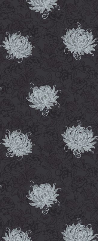 Exotic Black and Silver Designer Wallpaper 10m