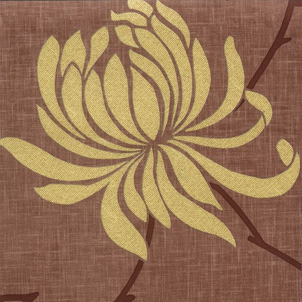 Riva Wallpaper Chocolate/Lime (L)10m