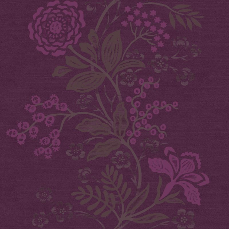 Sophie Conran Folk Song Wallpaper Purple 10m