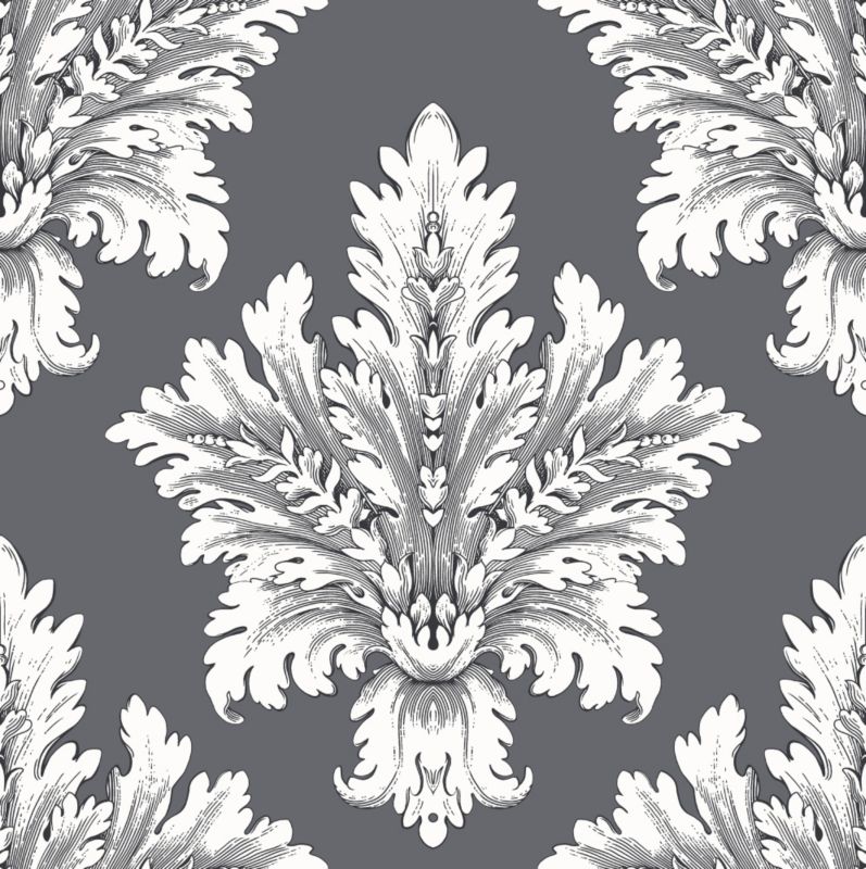 Sophie Conran Chartwell Wallpaper Charcoal 10m